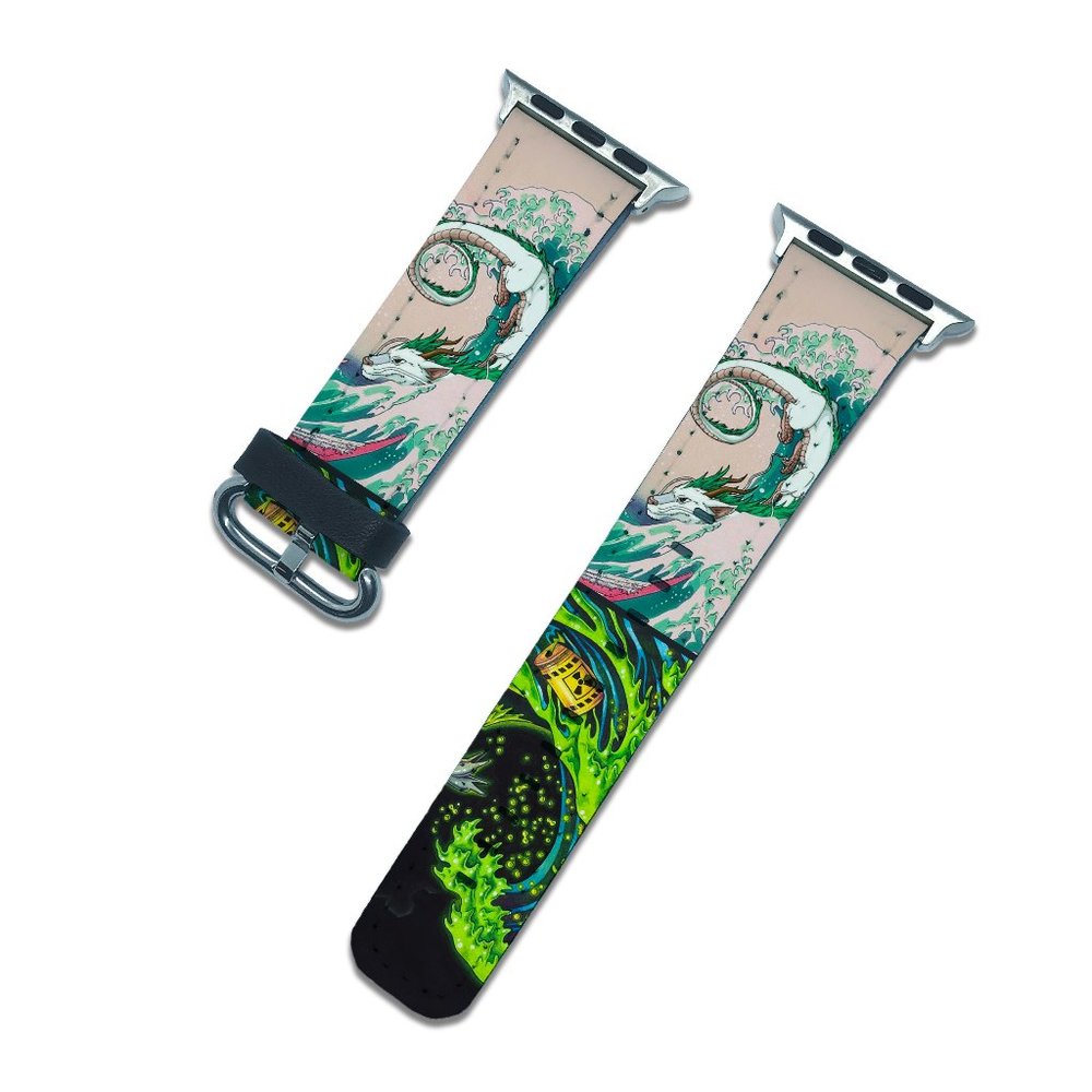 Japanese Kanagawa apple watch band series 7 6 5 SE 45 41 42 44 38 40 mm straps